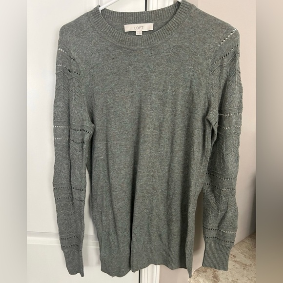Women’s LOFT Sweater Small NWT Gray - Picture 1 of 12